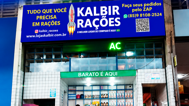 Fachada da Kalbir Rações na Ceasa em Maracanaú | Lojas Kalbir