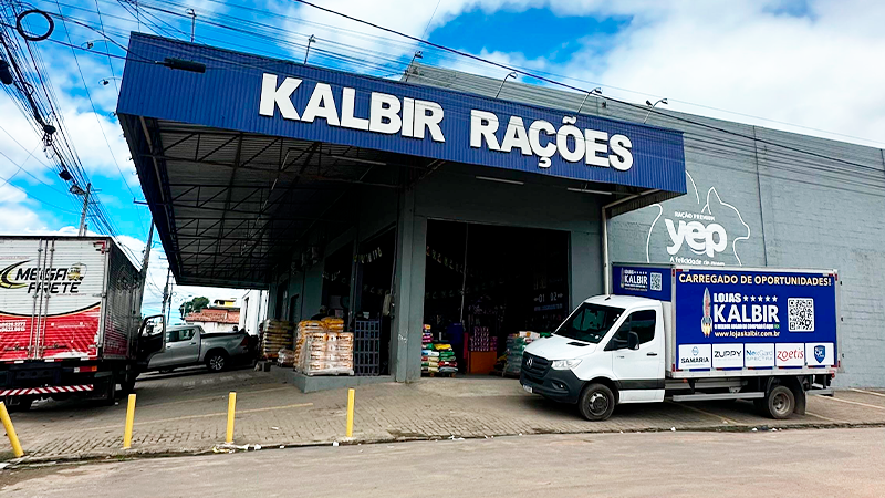 Fachada da Kalbir Rações em Maracanaú | Lojas Kalbir